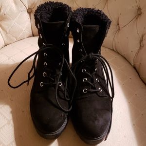 Forever 21 Lace up Boots